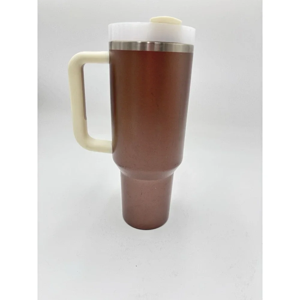 Stanley Quencher H2.0 FlowState 40oz Tumbler Rose Gold Travel Mug Handle - Picture 4 of 5